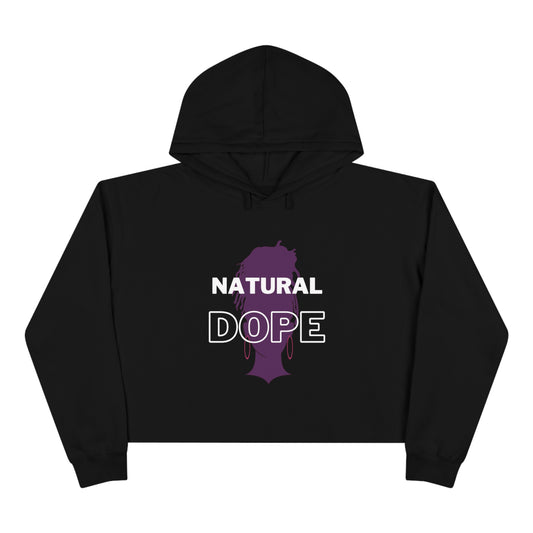 Natural DOPE Crop Hoodie